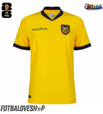 Ekvádor Dětské Domácí Dres MS 2026 Krátký Rukáv (+ trenýrky)
